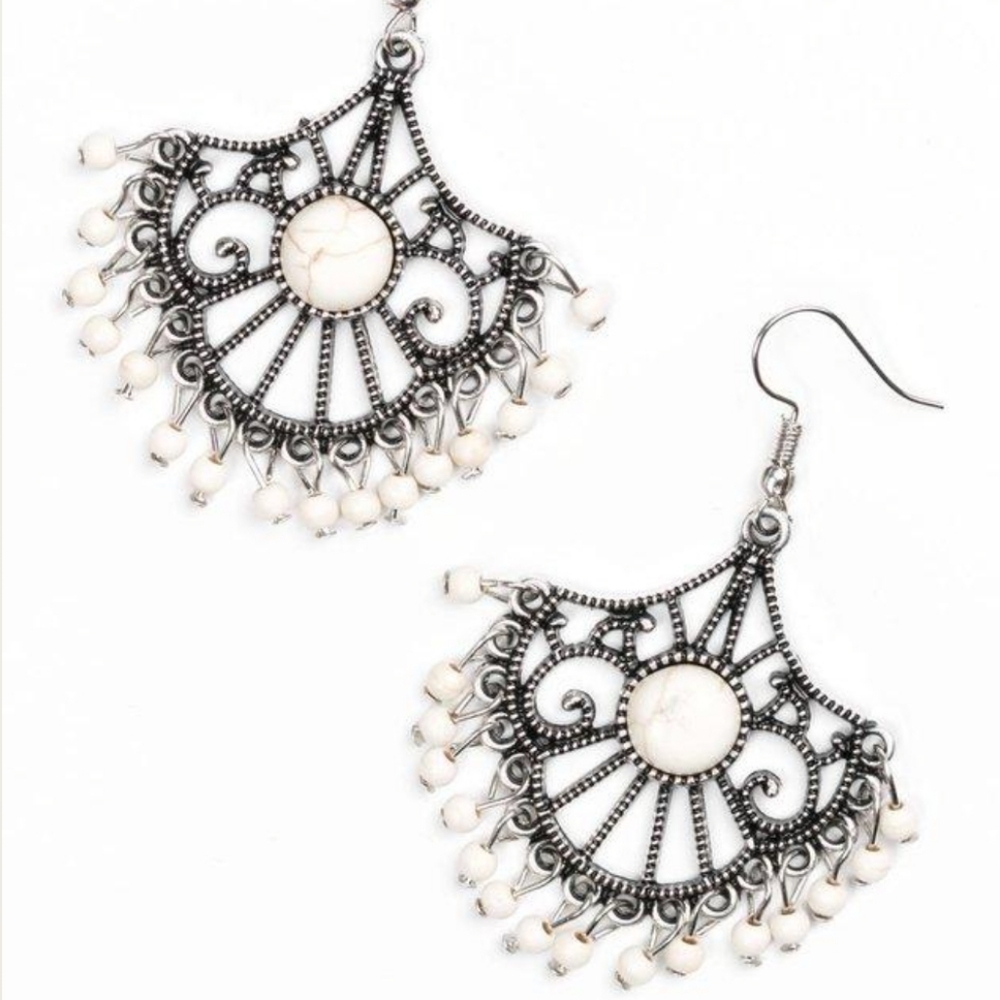 Paparazzi Stone Lagoon Dangle Earrings New